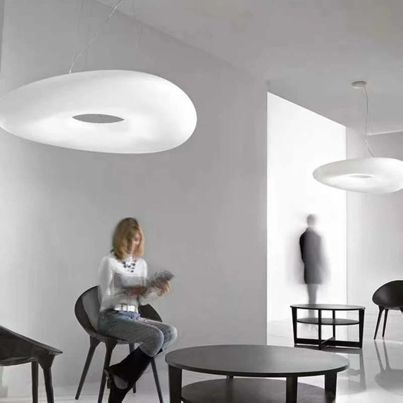 Imagem -02 - Mago-creative Led Cloud Pendant Light Circular Pendurado Lâmpada Sala de Estar Quarto Escritório Home Decor Designer mr