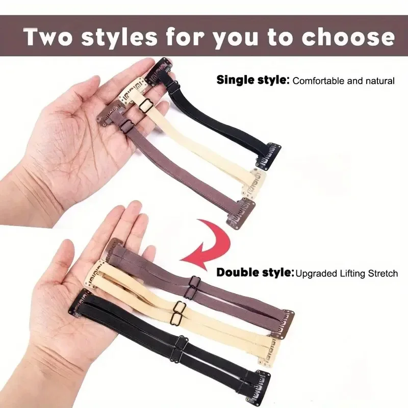 Cinghie elastiche invisibili con fascia per lifting istantaneo singola/doppia per sollevare gli occhi, sopracciglia Cintura riutilizzabile in Sib Riduce le linee sottili