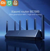 Xiaomi-enrutador inalámbrico Wifi 7, repetidor amplificador de señal BE7000, amplificador Gigabit extensible, memoria de 160MHz, 1GB, malla tribanda, Mi Route
