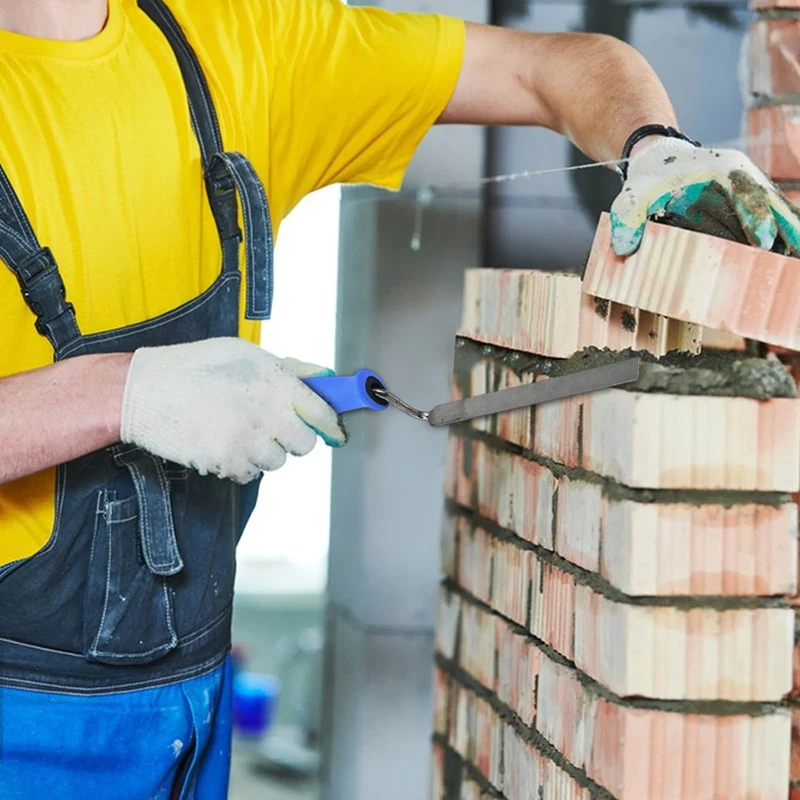 مجموعة أدوات يدوية للبناء - مجرفة توجيه مكونة من 4 قطع، مجرفة قياس الإشارة، مؤشر وضع الطوب من الفولاذ المقاوم للصدأ مع حقيبة تخزين - A27R #4