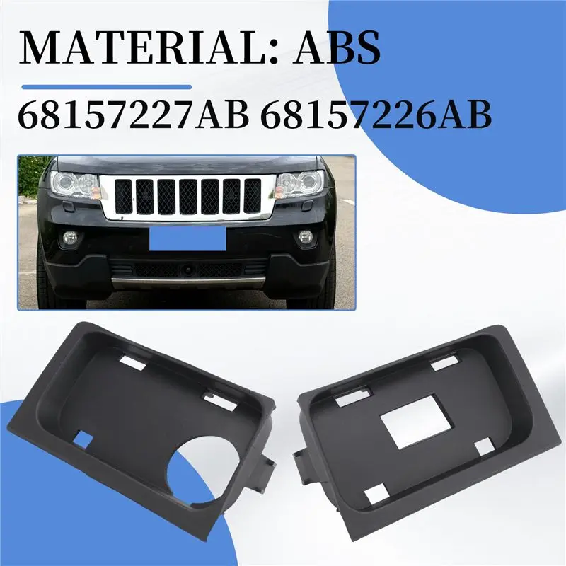 Reliable-Front Bumper Tow Hook Plug Cover 68157227AB 68157226AB For Jeep Grand Cherokee 2011-2013
