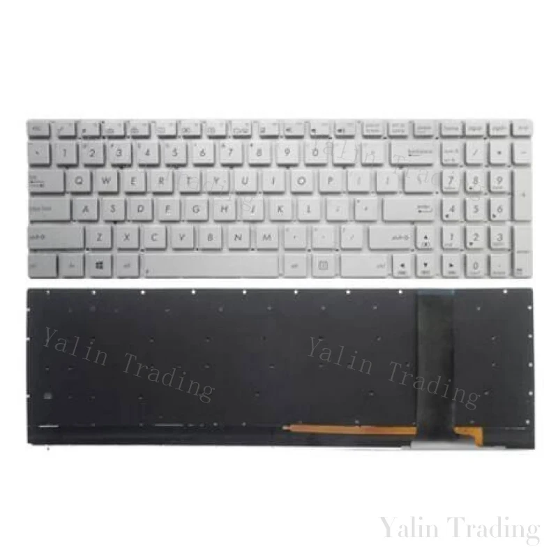 Teclado XX+US para ASUS N550 N550J N550JA N550JK N550JV N550L N550LF N750 Q550 Original, genuino, completamente probado, certificado, compatible