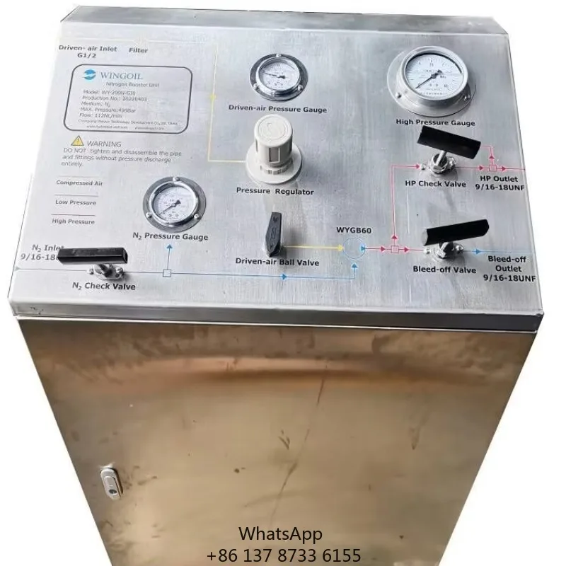 200-500Bar High Pressure Air Operated Nitrogen Gas Booster Pump