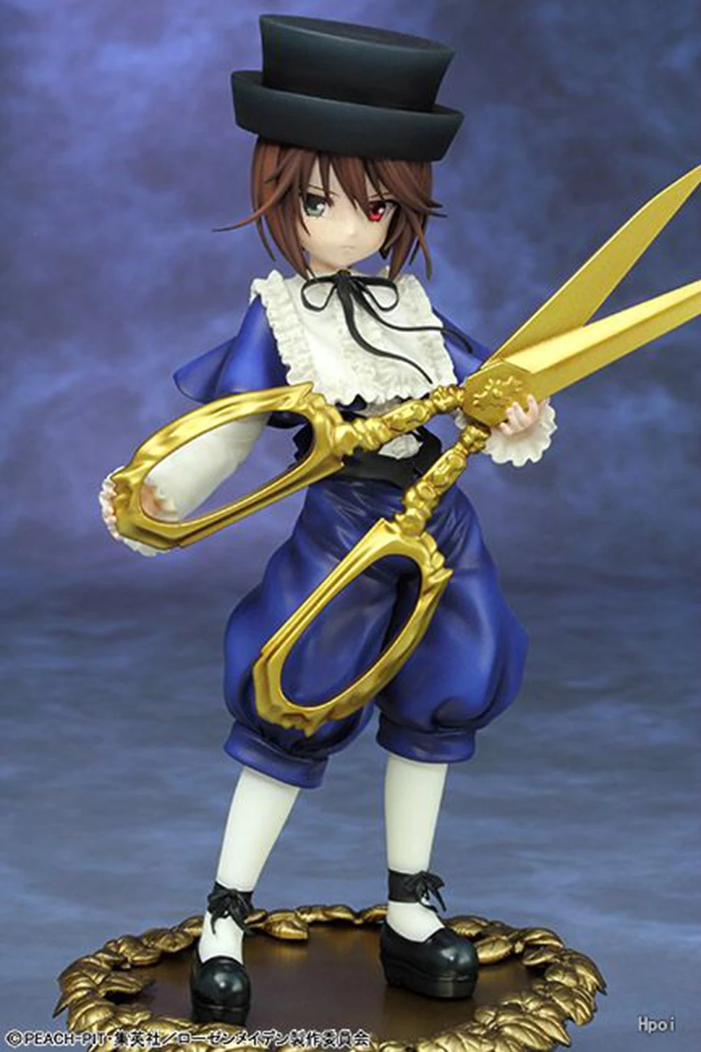 14cm anime rozen donzelaouseiseki figura em pé postura tesoura vestido modelo brinquedos presente boneca coleção decoração pvc