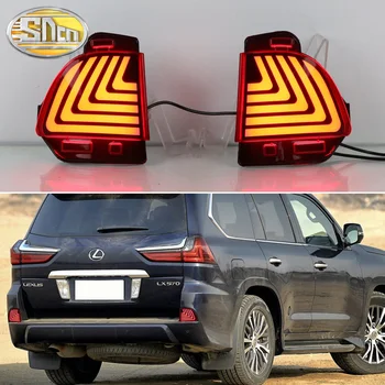 3-in-1 functions 12V LED bumper light rear fog light brake light dynamic turn signal reflector for Lexus IS2016-2019