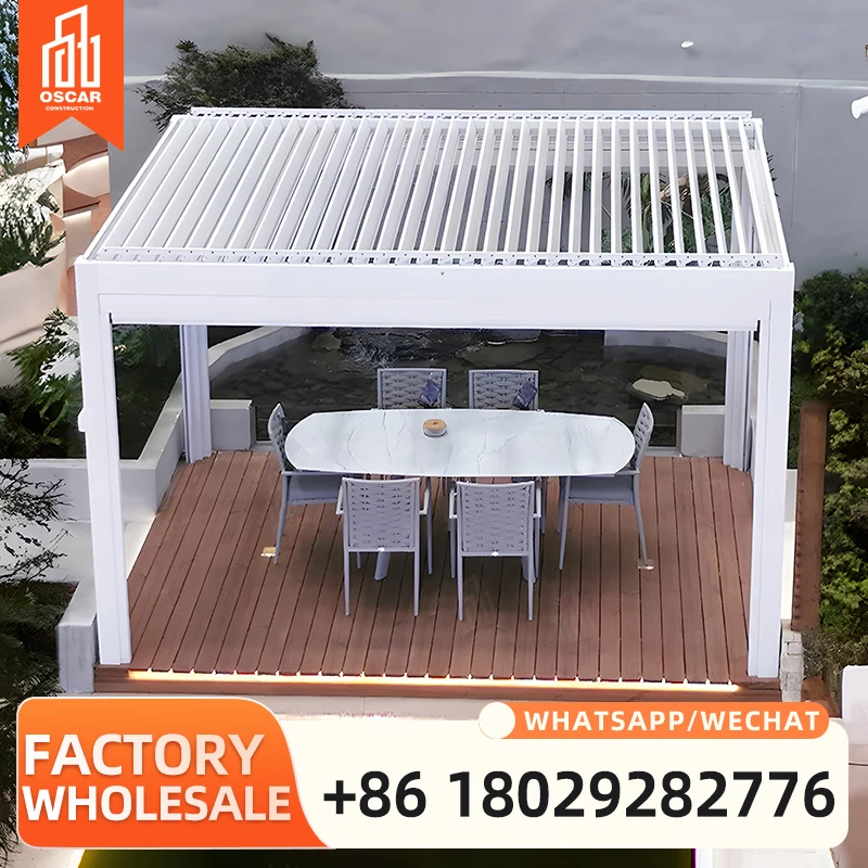 Customizable Aluminum Alloy Patio Pergola for Outdoor Spaces in America