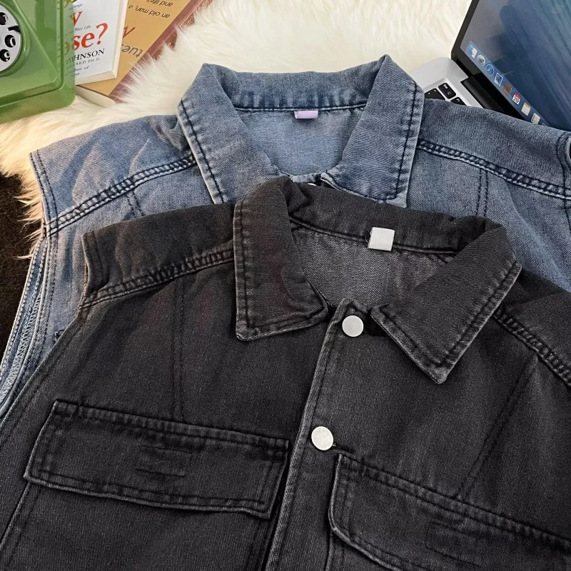 هونغ نمط بدوره إلى أسفل طوق قصيرة عمال سترة الرجال عادية تنوعا الصيف سترة العصرية ربيع الخريف الأعلى #3