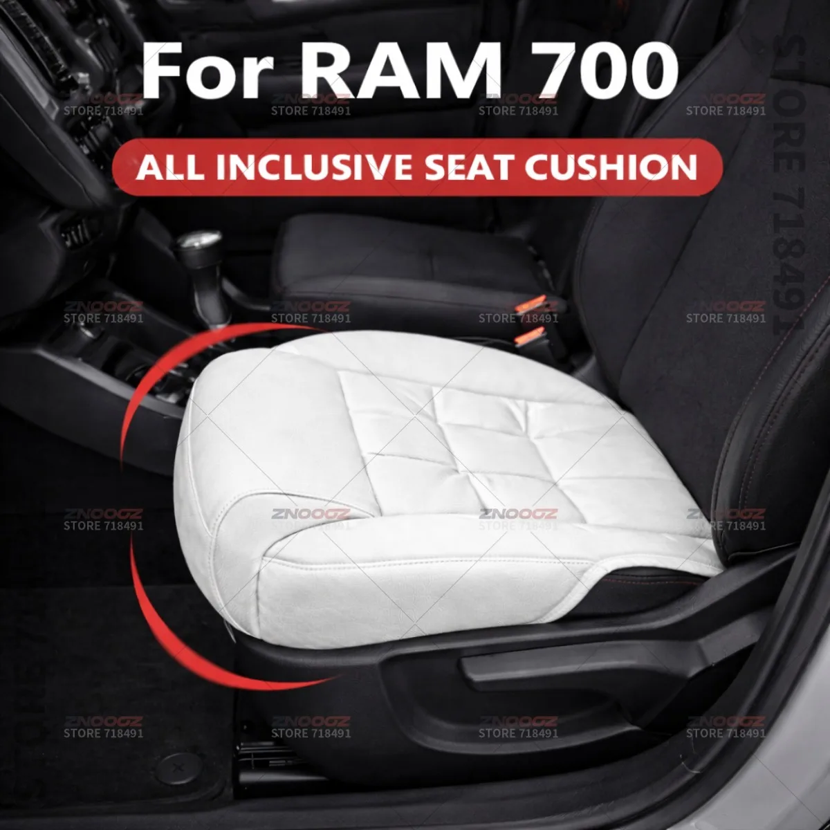 

Подушка-удлинитель для автомобильного сиденья с поддержкой для ног, из пены с эффектом памяти, аксессуар для интерьера Ram 700