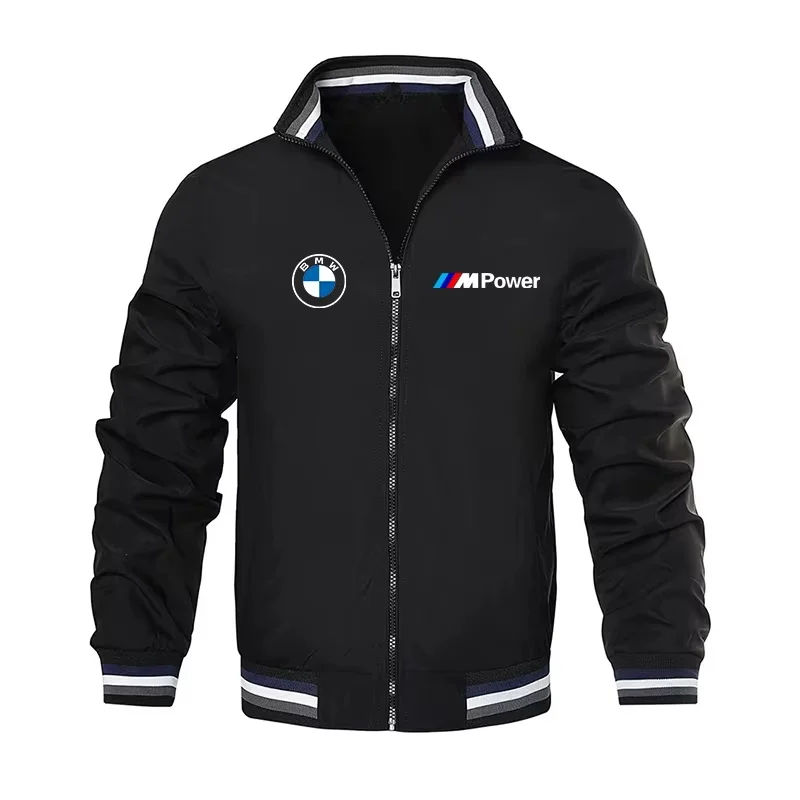 Motorjas voor heren BMW-logo 2025, sportkleding van hoge kwaliteit, racemotorjas, BMW lente herenjas, buitenjas