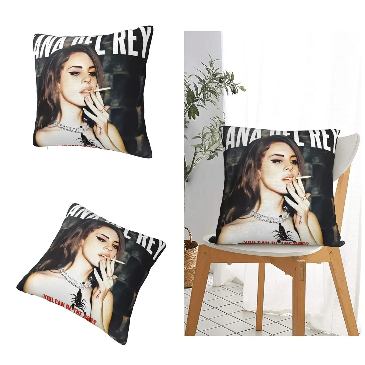 Lana Del Rey Ultraviolence Pillow Cover Case for Sofa Bed, Home Decorative Pattern, Polyester Print, Autumn