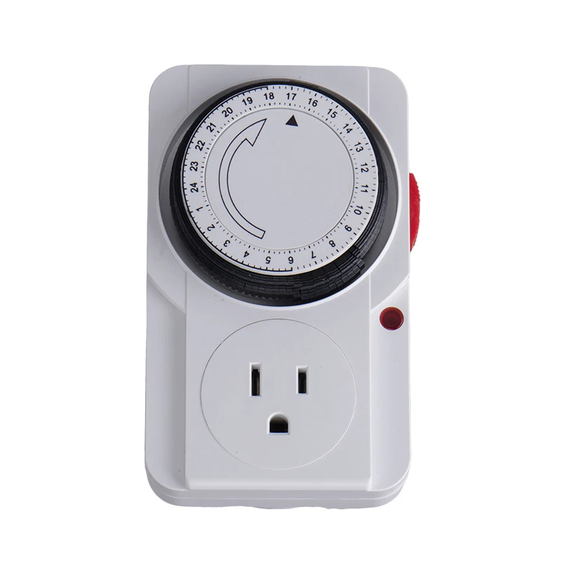 

24Hrs Mechanical Timer Single Outlets Convenient Garden Supplies for Daily Use