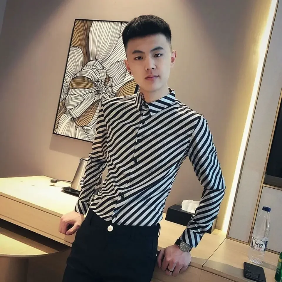 Shirts For Men Business Long Sleeve White Man Shirt Cheap Brand Fashion 2024 Tops Luxury With Sleeves Things Comfortable Xxl I