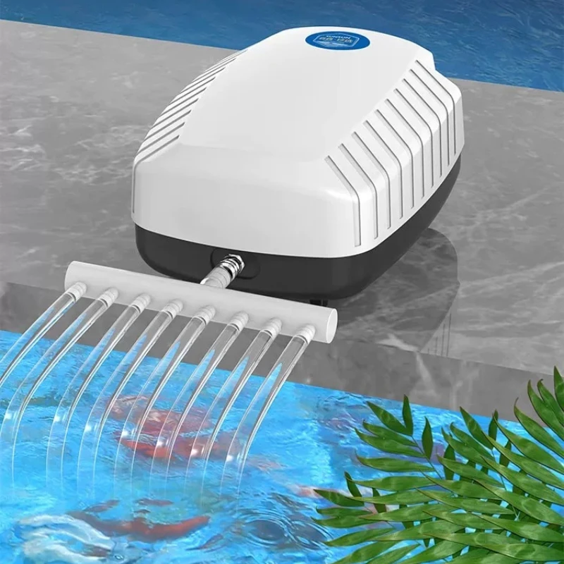 Rainproof Silent Pond Oxygen Aerator Large Flow Air Pump Outdoor Koi Fish Pool Water Oxygen Supplement Breeding Equipment