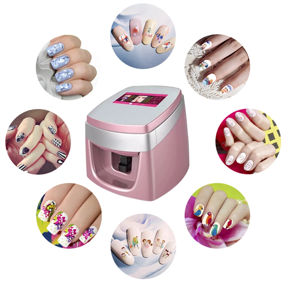 Fashion 3D Nail Printer!! Digital Nail Flower Printing Device