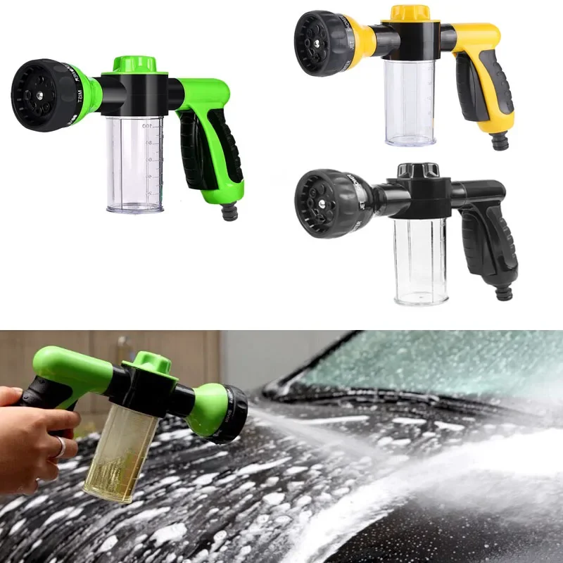 

Portable Auto Foam Lance Water Gun High Pressure 3 Grade Nozzle Jet Car Washer Sprayer Cleaning Tool Automobile Garden Wash Tool
