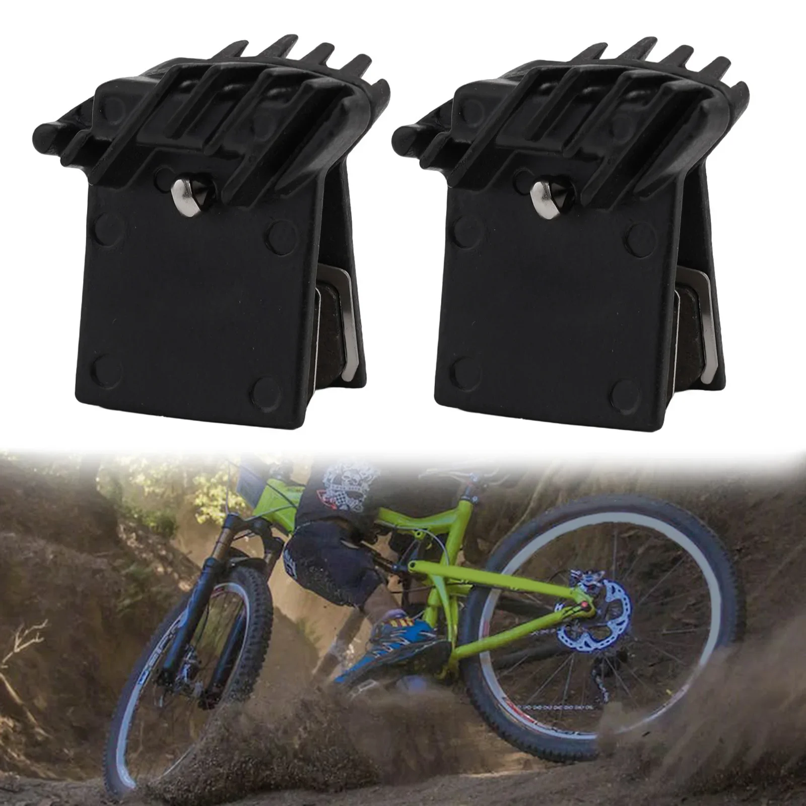

Bicycle Components Disc Brake Pads 2 Pair 42*29.6mm Semi-Metal 28g Weight Heat Dissipation Hydraulic Caliper Parts Easy To Use