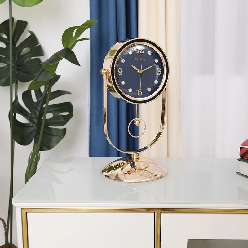 Modern luxury desktop clock, living room, simple bedside decoration