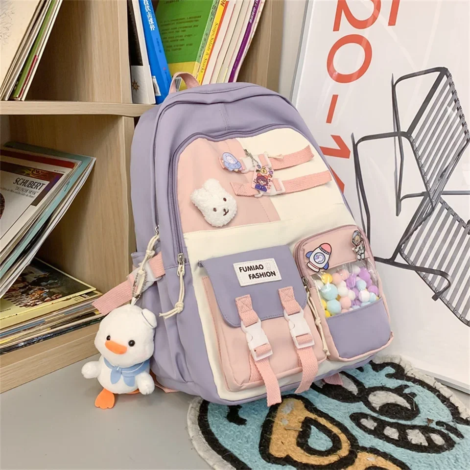 

Japanese High School Girls Backpack School Bags for Teenage Girls Multi Pockets New Kawaii Backpack Women Bagpack Cute Mochila