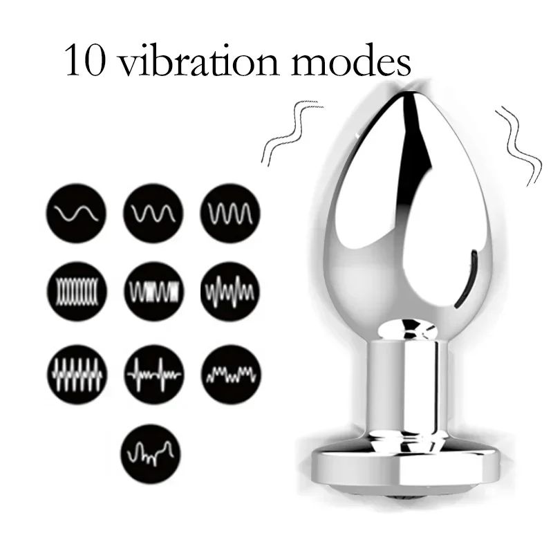 Multiple Size Anal Plug With Vibration Telescopic Plug Queue Silicone Bead Toys Sex Women's Toys For Male Adult Couple Toys