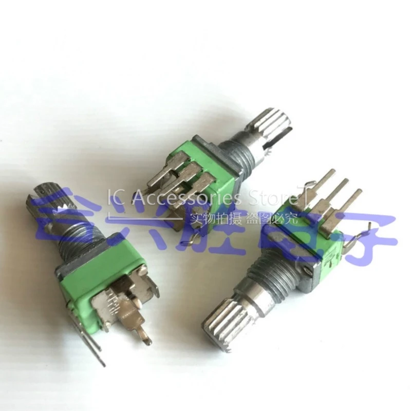 1PCS Vertical 9MM Rotary Precision Potentiometer Single B50K Volume Potentiometer Shaft Length 15MM