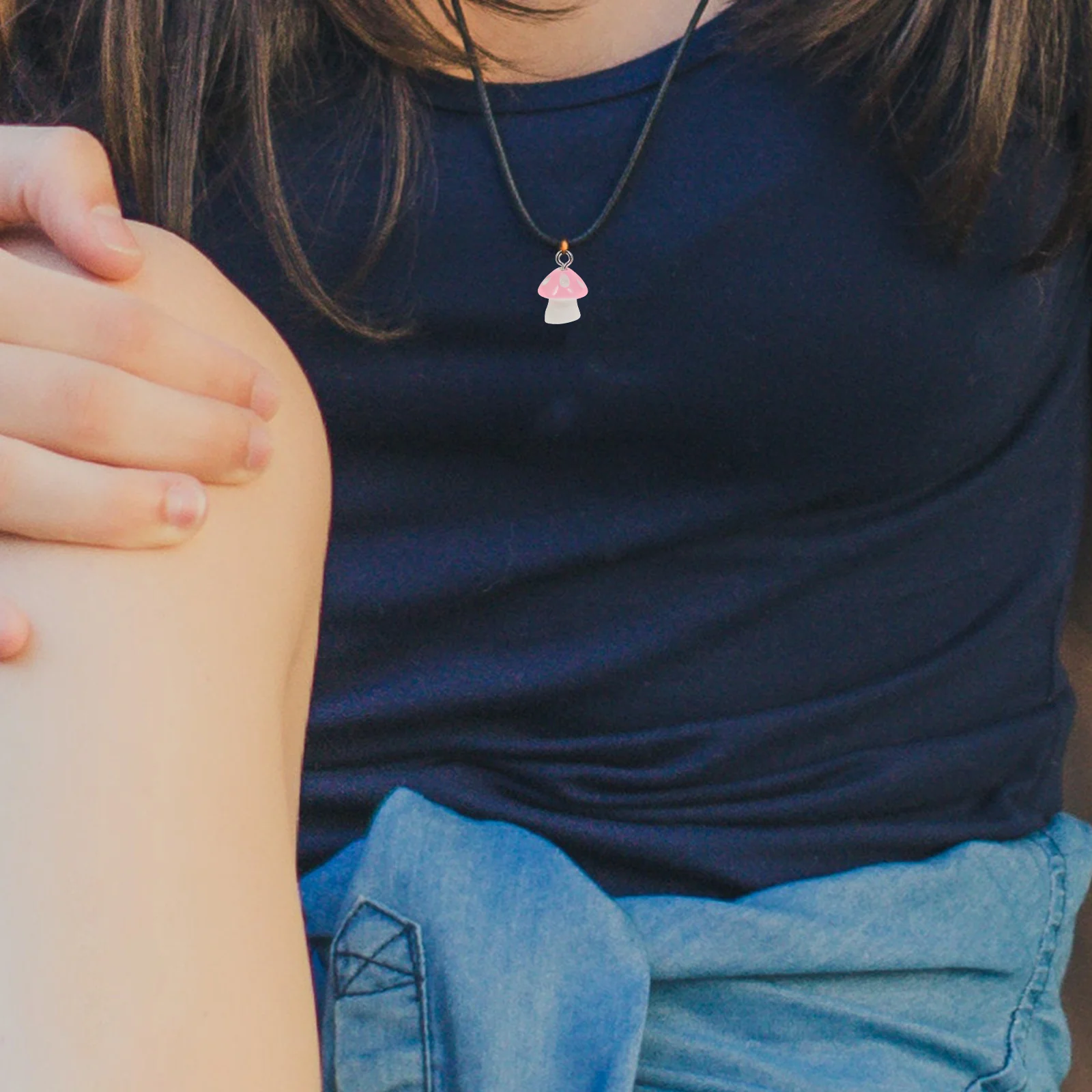 

50 Pcs C y Color Resin Mushroom Charms Craft Decorative Pendants for Necklace Bracelet Earring Jewelry Accessories