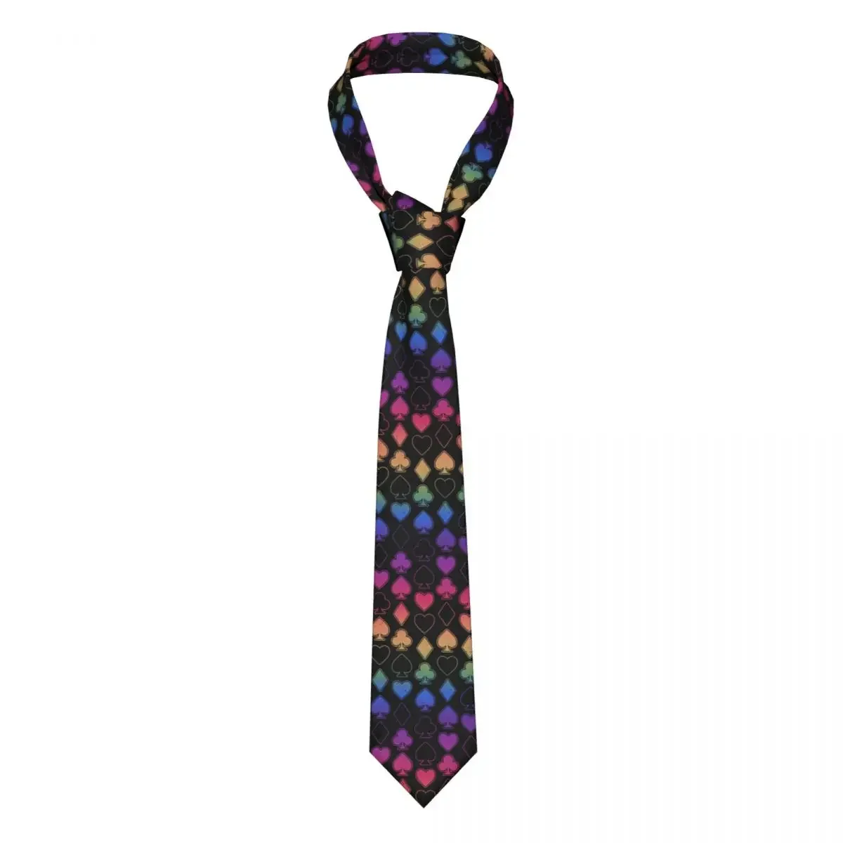 Casual Arrowhead Skinny Multicolored Card Suits Necktie Slim Tie For Men Man Accessories Simplicity  Party mal 