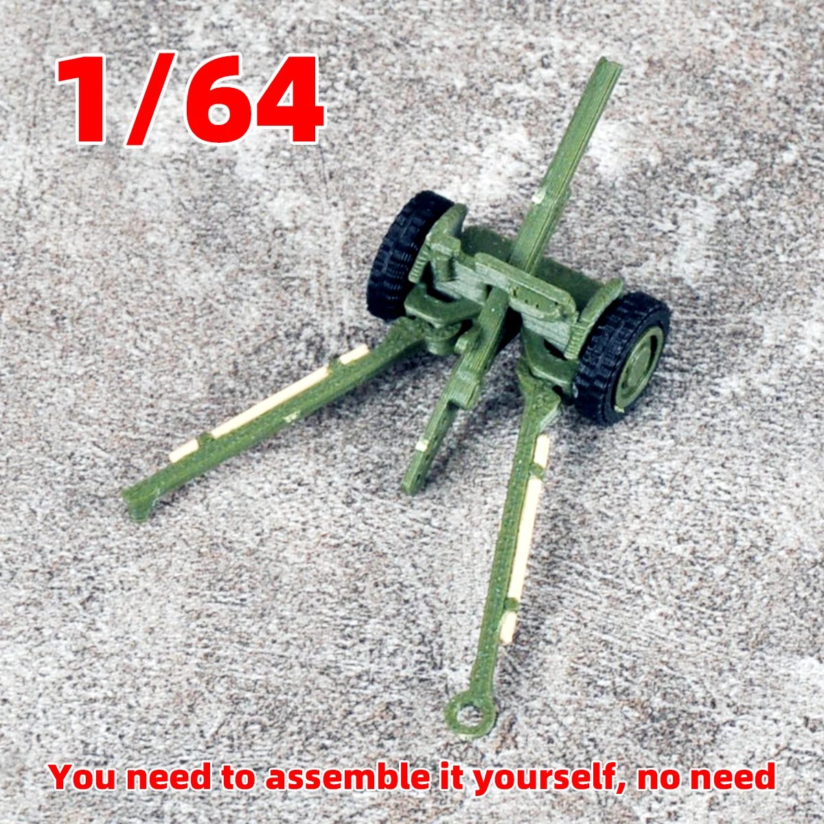 Montage-Set Statisches Plastikmodell-Kit Mehrzweck-Auto SUV Geländewagen Auto-Artillerie 1/64 – Detail 6