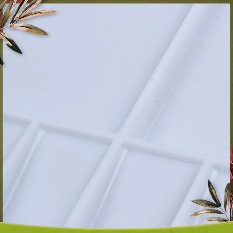 New-2X Art Paint Tray Artist Oil Watercolor Plastic Palette White 33 Grids Large Size