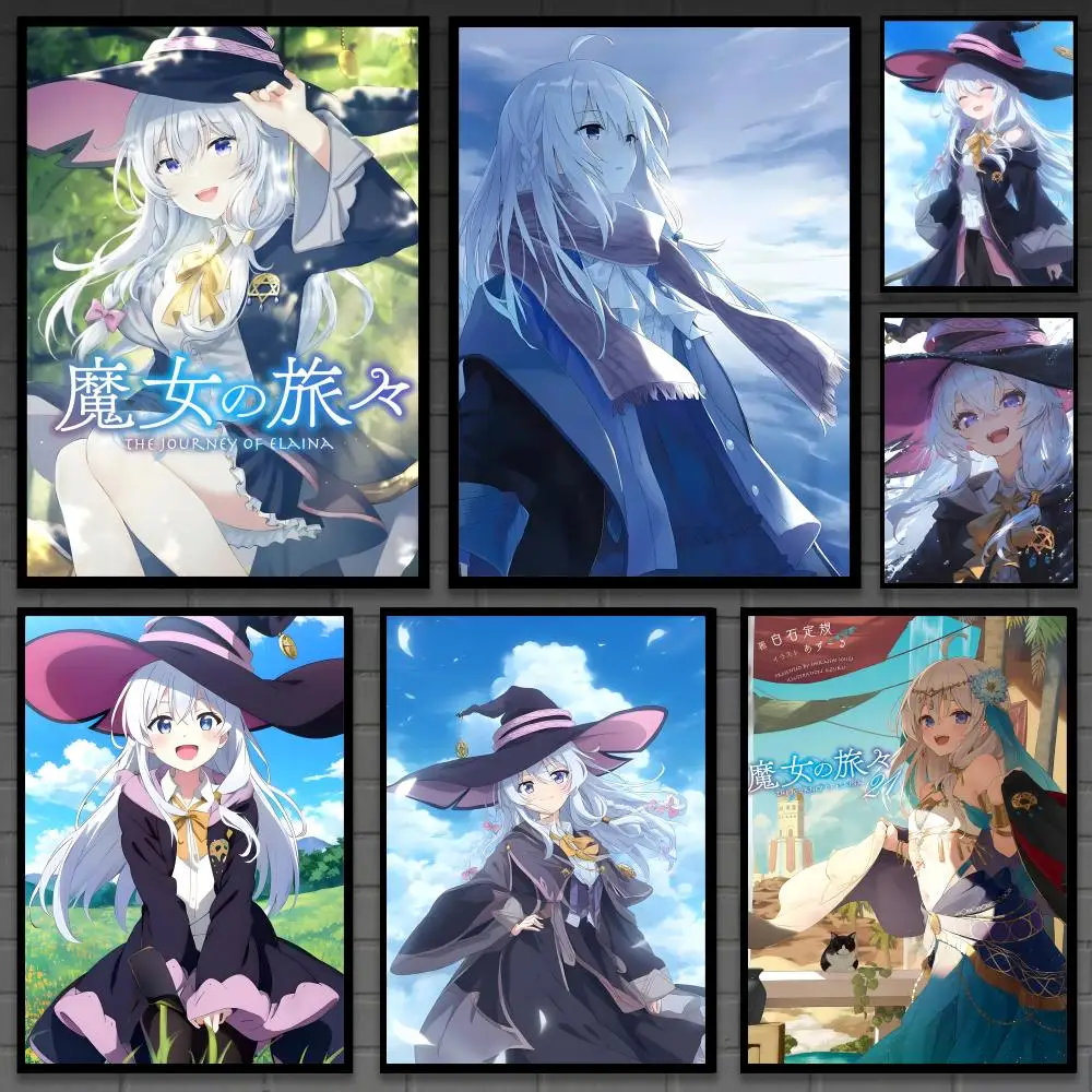Wandering Witch The Journey of Elainas Poster Versatile HD Waterproof Wall Art Self-Adhesive Decor for Any Space Ideal Gift