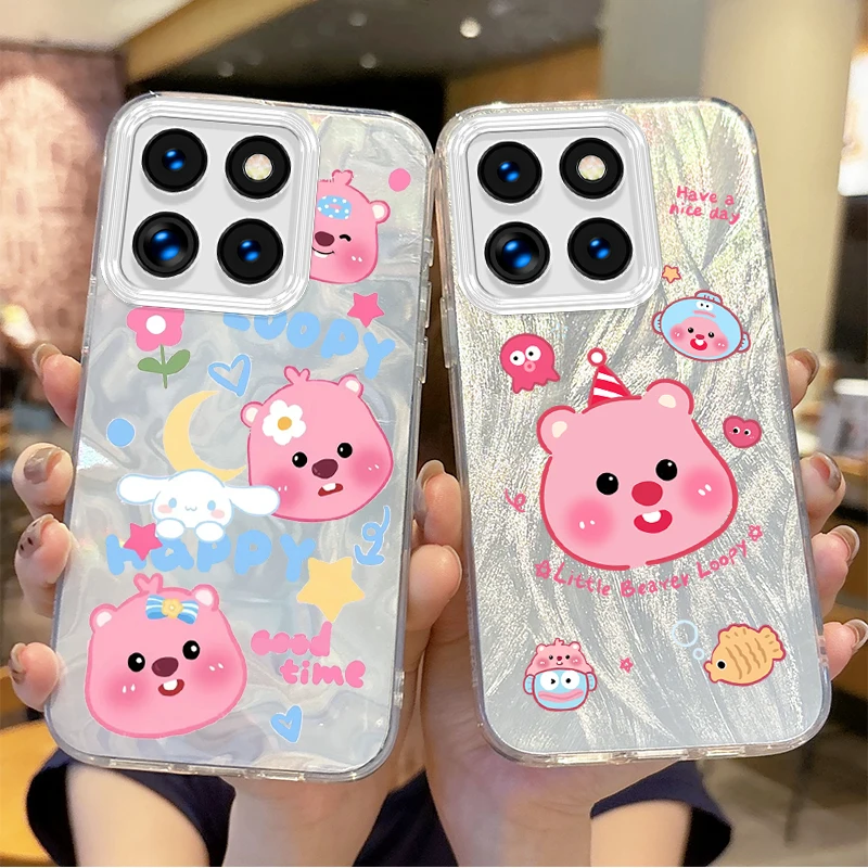 

Cute Korea Cartoon L-Loopy Gradient Phone Case for Xiaomi Poco X6 X3 F6 M6 M4 Pro C61 13T 14T 11 Lite Hard Shockproof Back Cover