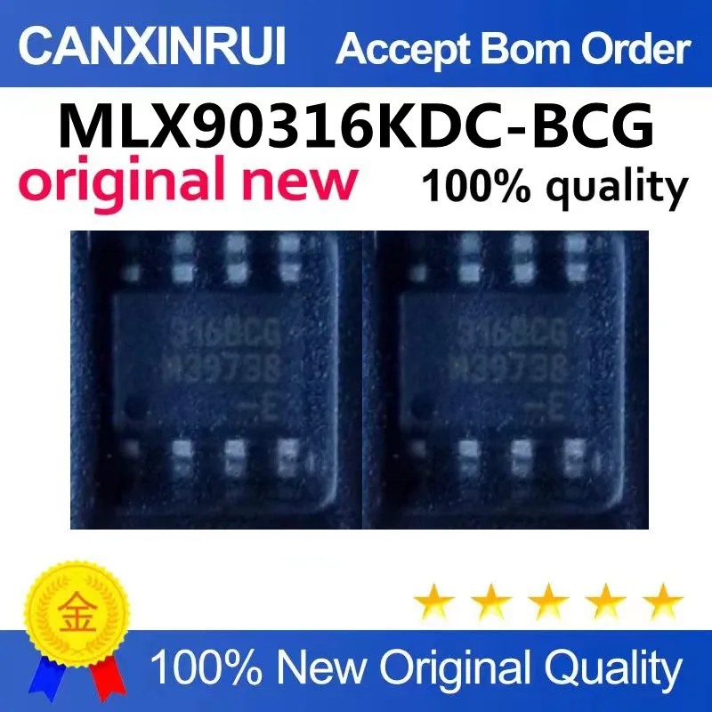 (5-100piezas)New imported analog output 360 degree angle sensor MLX90316KDC-BCG316BCG