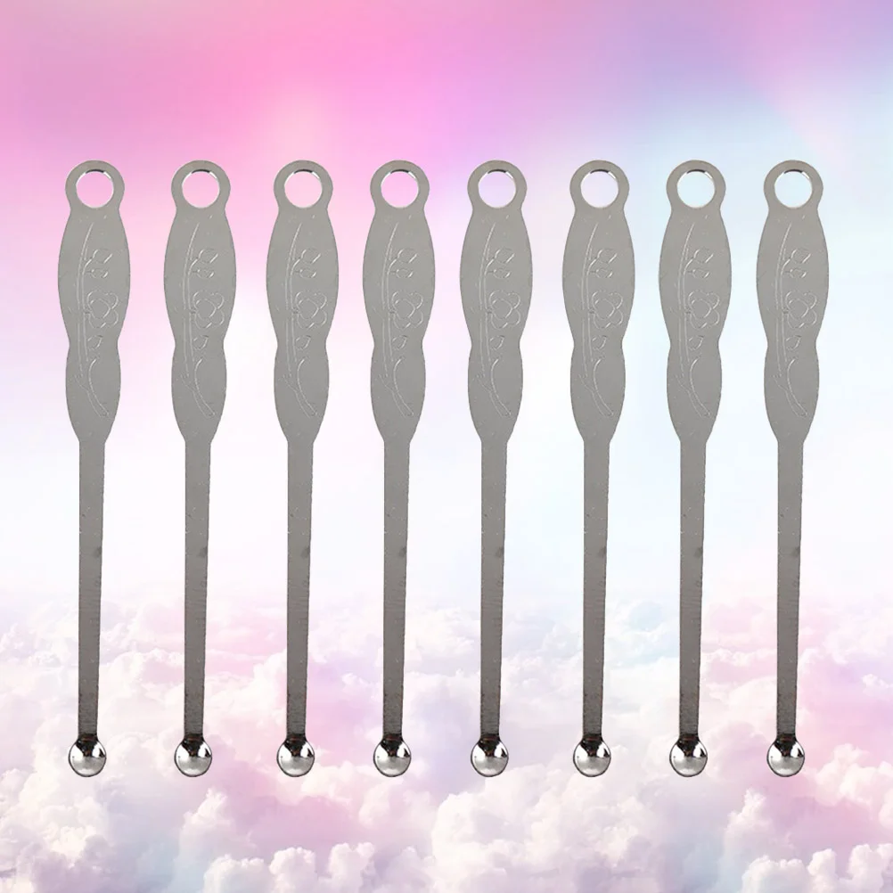 100pcs Portable Ear Wax Remover Ear Pick Cleaner Stainless Steel Ear Scoop Spoon Durable Ear Cleaner for Home Cleaning ears