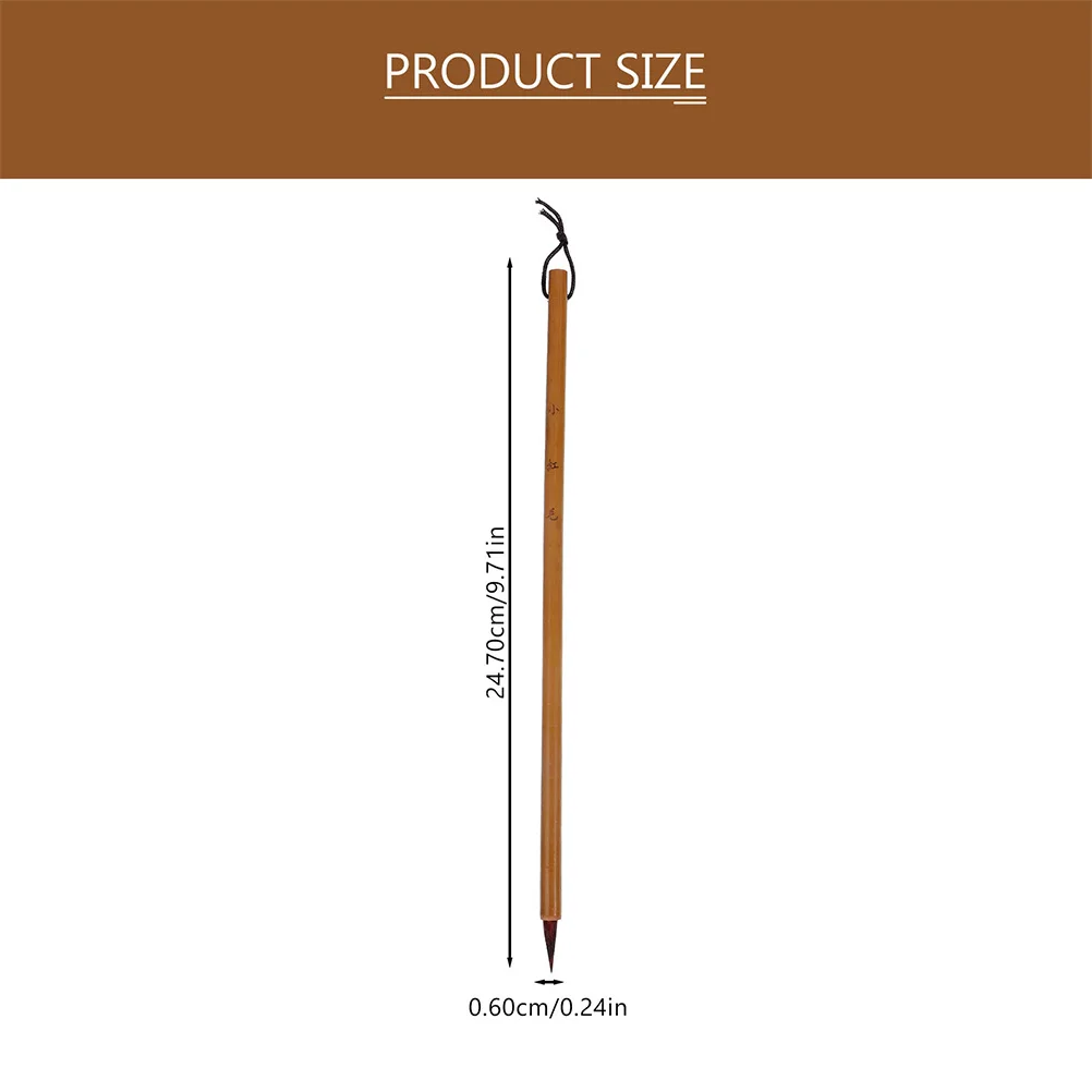 4 قطع من فرش الخط الصيني لوقت الخدمة الطويلة، أدوات رسم للكتابة مصقولة ناعمة، هدية محمولة خفيفة الوزن #2