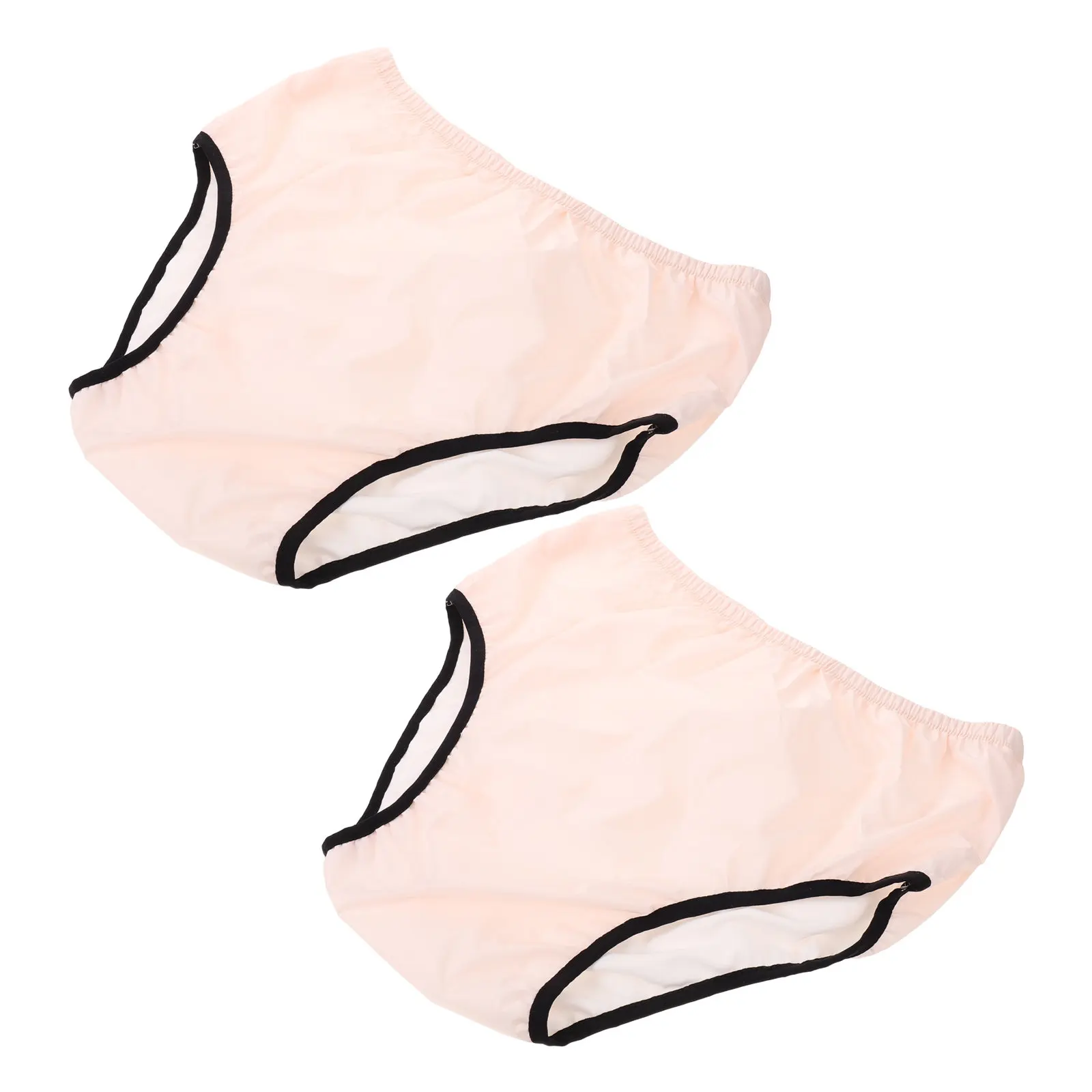 2Pcs Adult Leak Proof Incontinence Underwear Reusable Washable Diaper Pants Seniors Incontinence Briefs Disabled Elderly Size Xl
