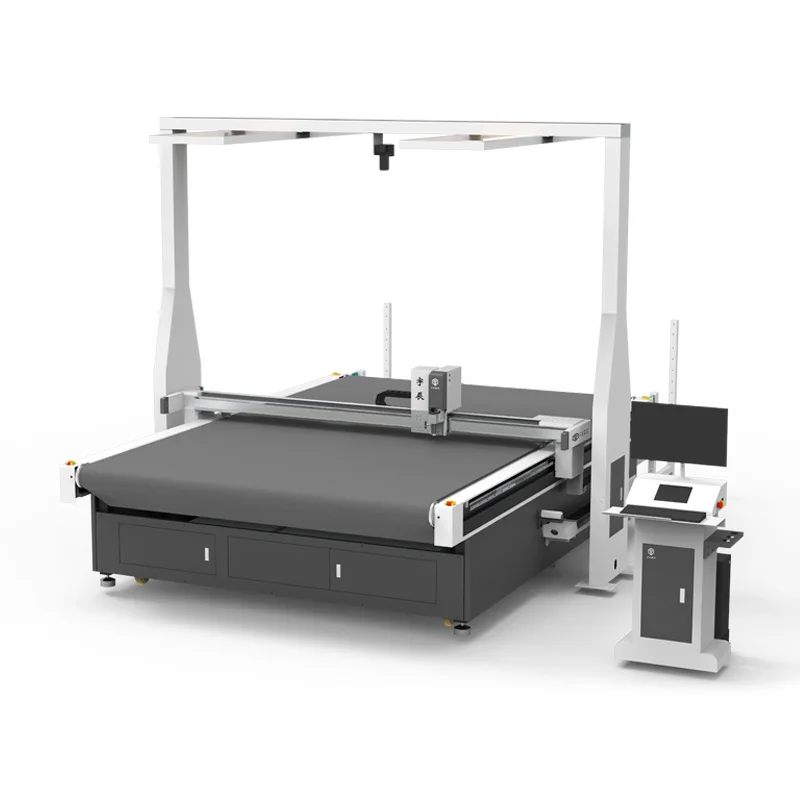 

PVC table mat cutting machine, printed tablecloth soft glass cutting machine PVC table cloth vibration cutting machine