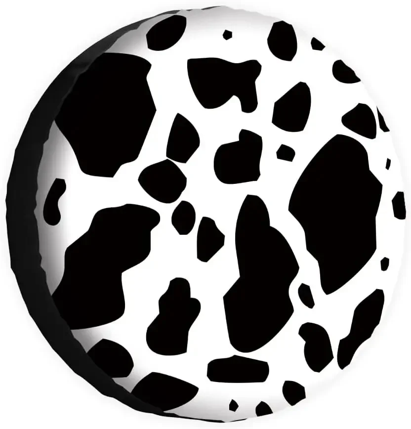 Animals Cow Print Spare Tire Cover Wheel Protectors Water Dustproof Fit for RV SUV Truck Camper Travel and Many Vehicle