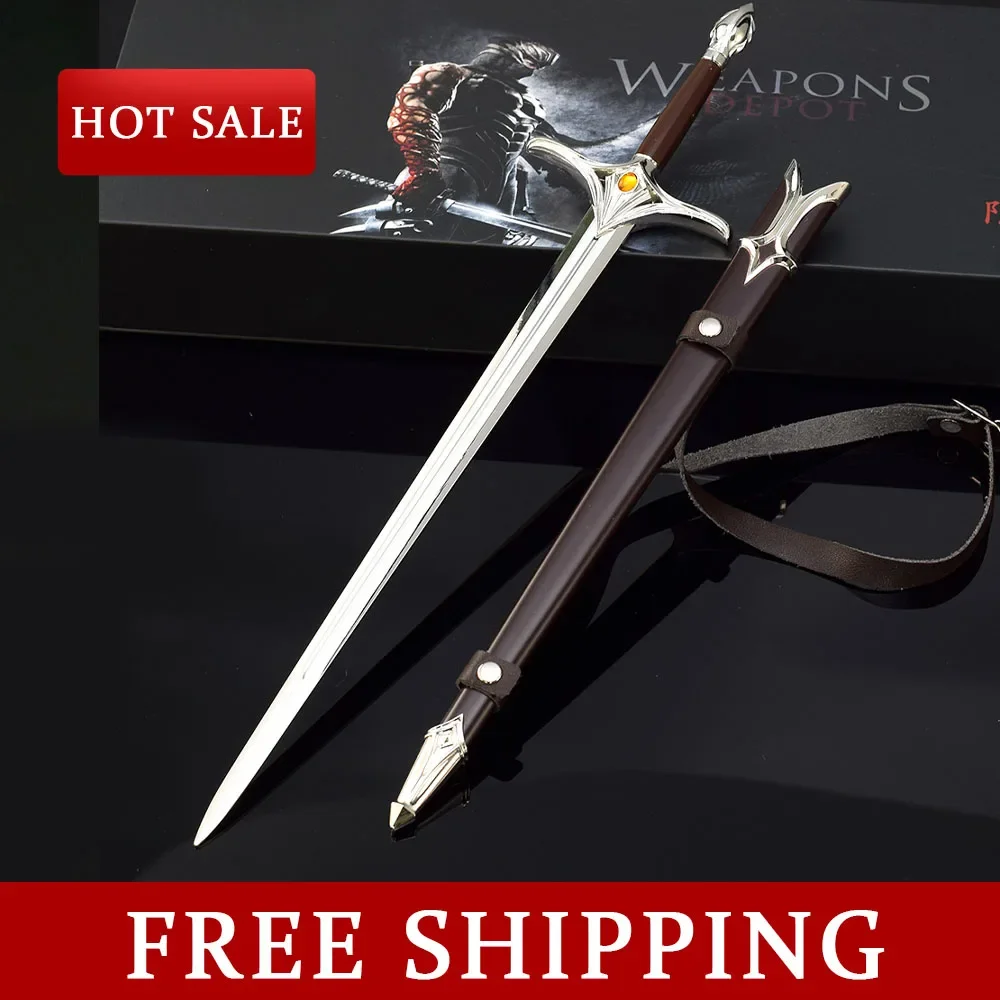 30CM Ring King Movies Peripherals Galadriel Sword Full Metal Craft Weapon Model Gift Boxes Collcetible Desk Ornaments Boy Toy