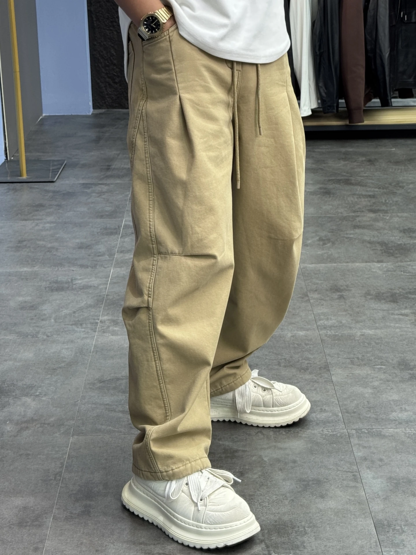 

Svip Men's Fce Lined Thiened Straight Leg Casual Pants Winter Comfortable 00% Cotton Warm Loose Fit Casual Trousers