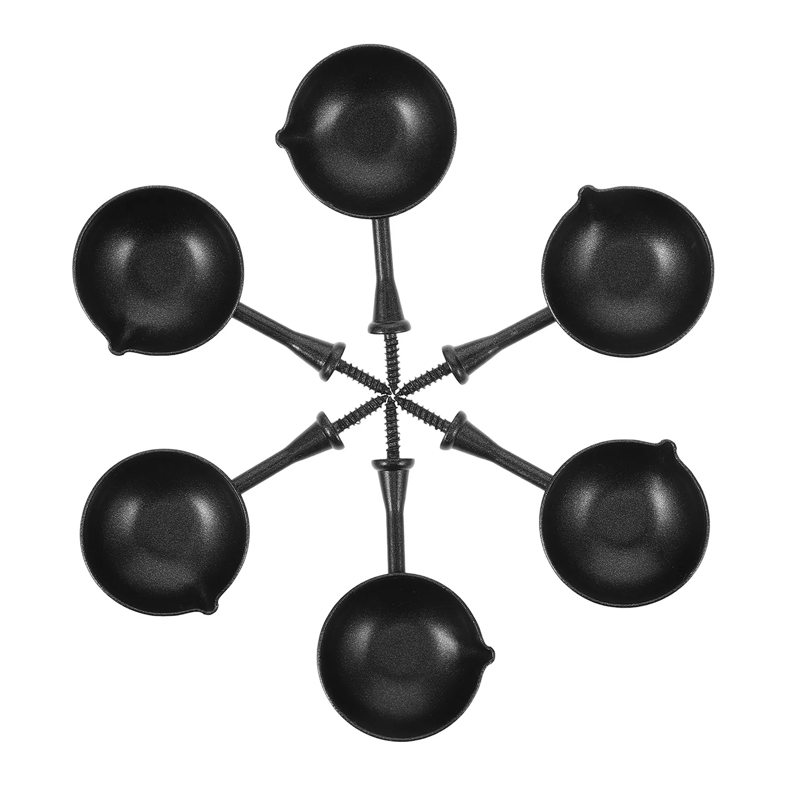 6-teiliges Wachssiegellöffel-Set im Retro-Eisen-Design, Schmelzwerkzeug zum Versiegeln von Briefmarken und Umschlägen