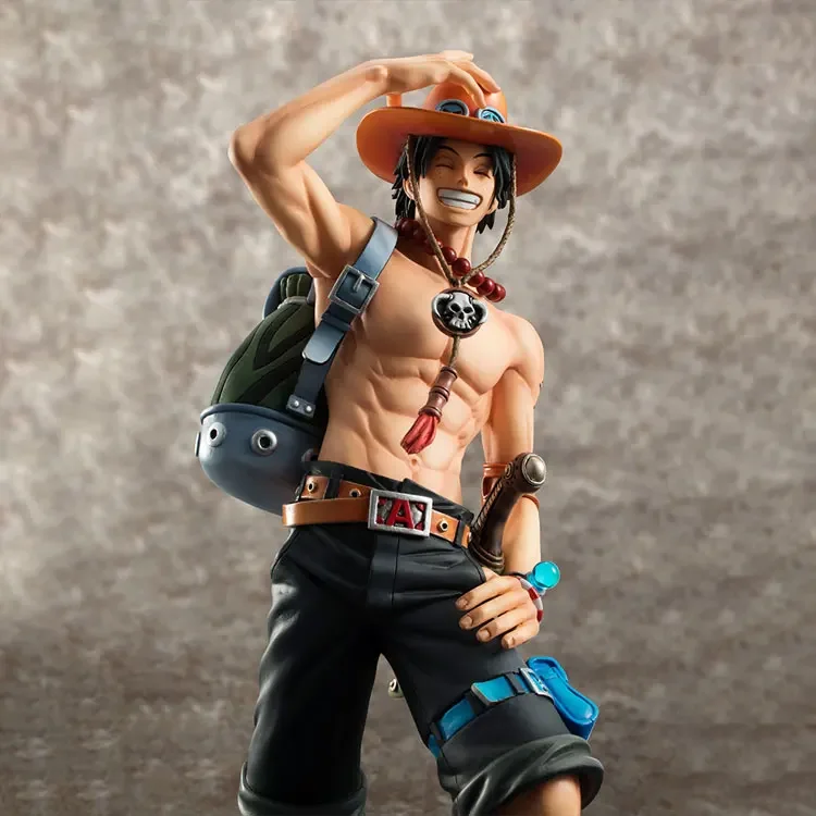 Megahouse P.O.P ONE PIECE PORTGAS.D.ACE-figuras de acción de PVC para niños, modelo nuevo y Original de Anime