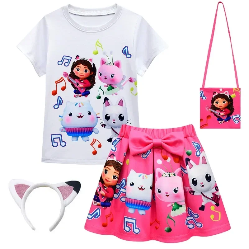 New 2025 Costume Gabbys Dollhouse Clothing Mercat Dress Animals Smiling Car Cat Hug Gaby Girl Suit Kids BirX158