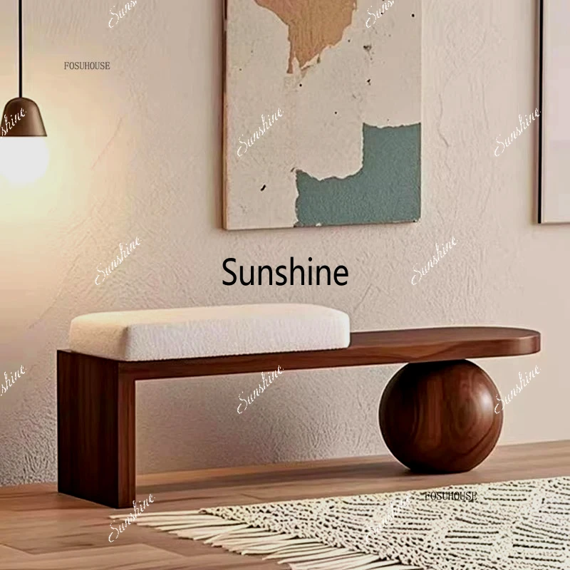 

Nordic Medieval Shoe Changing Stools Living Room Furniture Porch Shoe Ottomans French Bedroom End Stool Cloakroom Bench