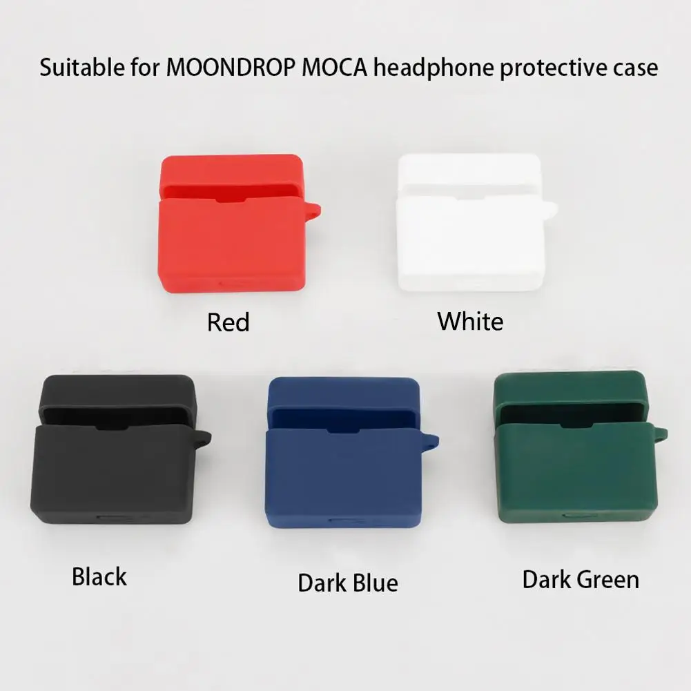 Silicone Earphone Protective Case For MOONDROP MOCA Bluetooth Integrated Earphone Soft Anti Fall Shell Accessories