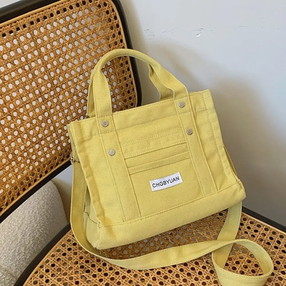 

Fashion Large Capacity Canvas Bag Handbag Simple Shoulder Bag Commute Printed Letter Tote Bag Girls