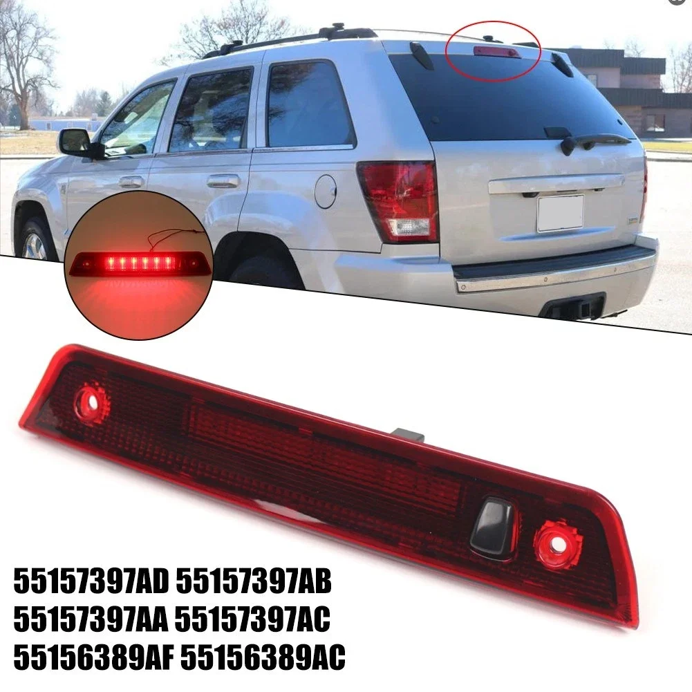 

3rd LED Third Brake Light Rear Brake Lamp High Mount Stop Light For Jeep Grand Cherokee 2005-2010 55157397AD 55157397AA