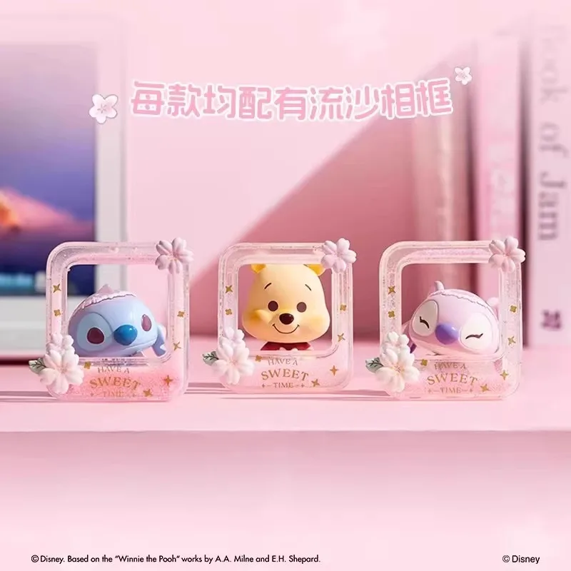 Disney Romance Sakura Stitch Blind Box Kubuś Puchatek Anioł Tygrys Lalka Figurka Prezent