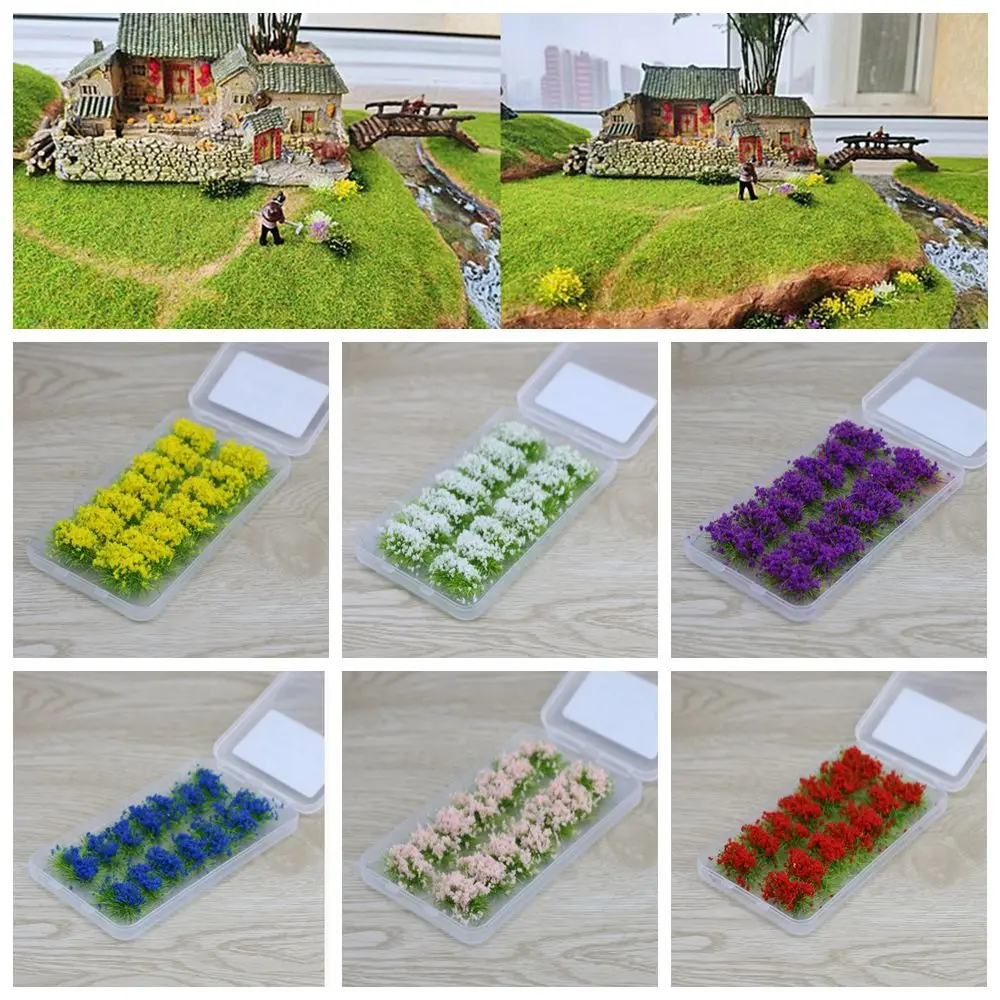 14 قطعة مادة يدوية مادة خارجية عش زهور نباتي نموذج بناء رملي #4