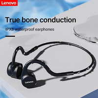 Lenovo X5 Bone Conduction Headphones Wireless Bluetooth V5.0 Earphones IPX8 Waterproof Sport Built in 8GB Memory Headset