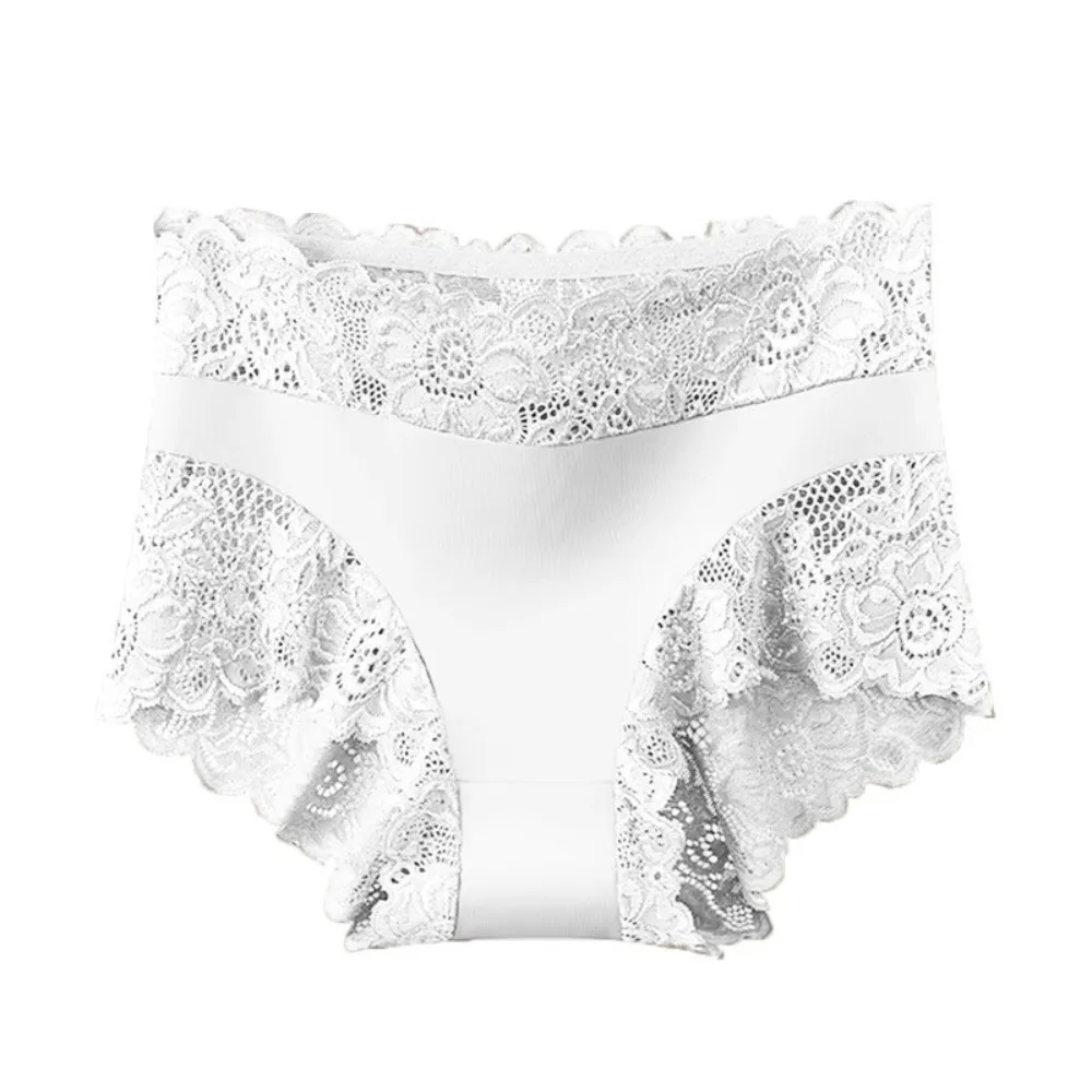 Minimalist Underwear Women's Panties Lingerie Seamless Lace Briefs Hollowed-out Mesh Thin High Waist Panties Lingerie
