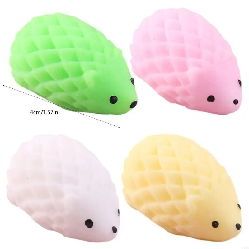  Soft Stretchy Hedgehog Squeeze Animal Figure Decompress Office Stress Toy AntiAnxiety Toy Stress Reliever for Student